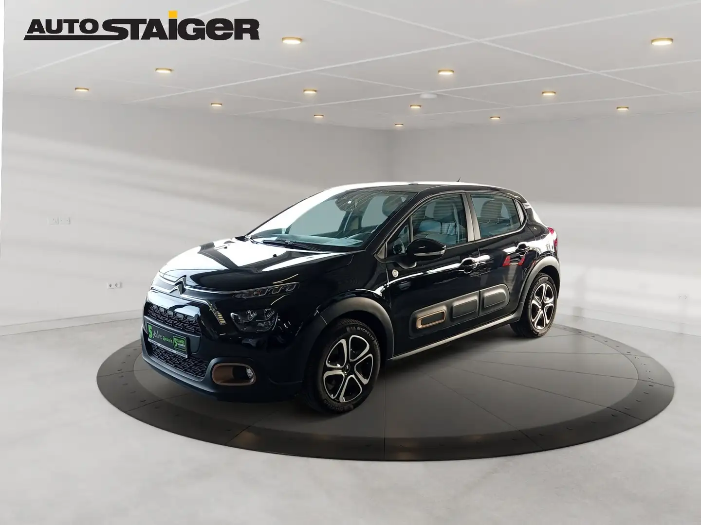 Citroen C3 C-Series 82 LED+Navi+SHZ+KlimaA+Leder+PDC Schwarz - 2