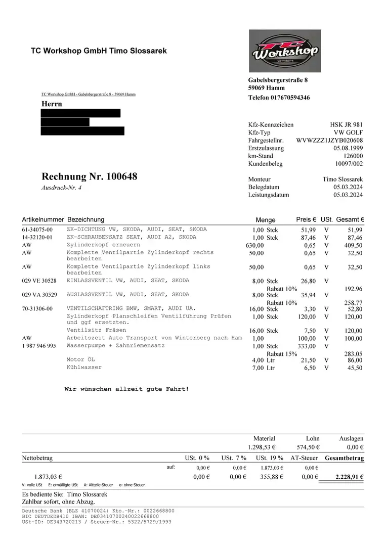 Volkswagen Golf Golf IV 1.4 Silber - 2