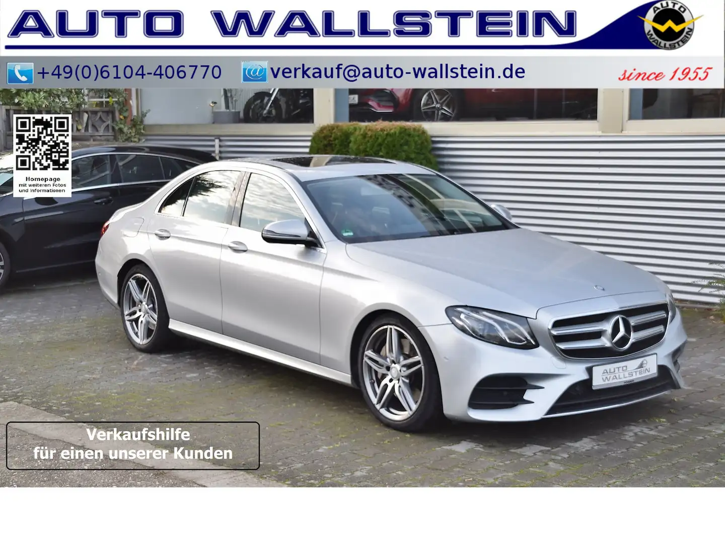 Mercedes-Benz E 350 d AMG Line (SHD Comand LED Sound Park Cam Argent - 1