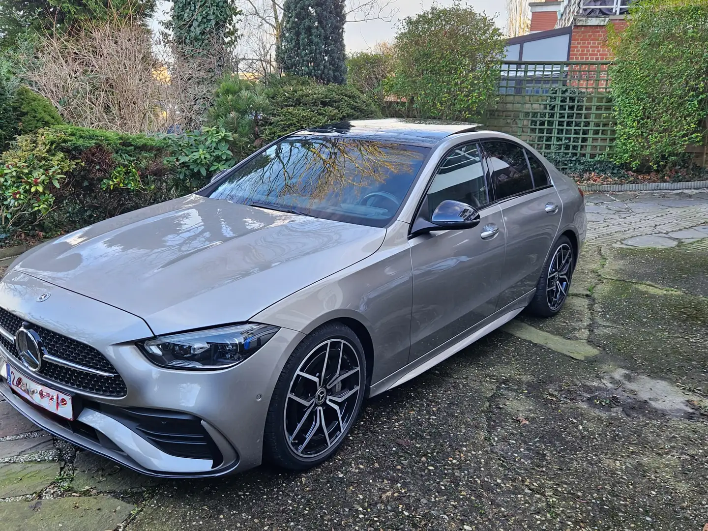 Mercedes-Benz C 220 220d amg line Gris - 2