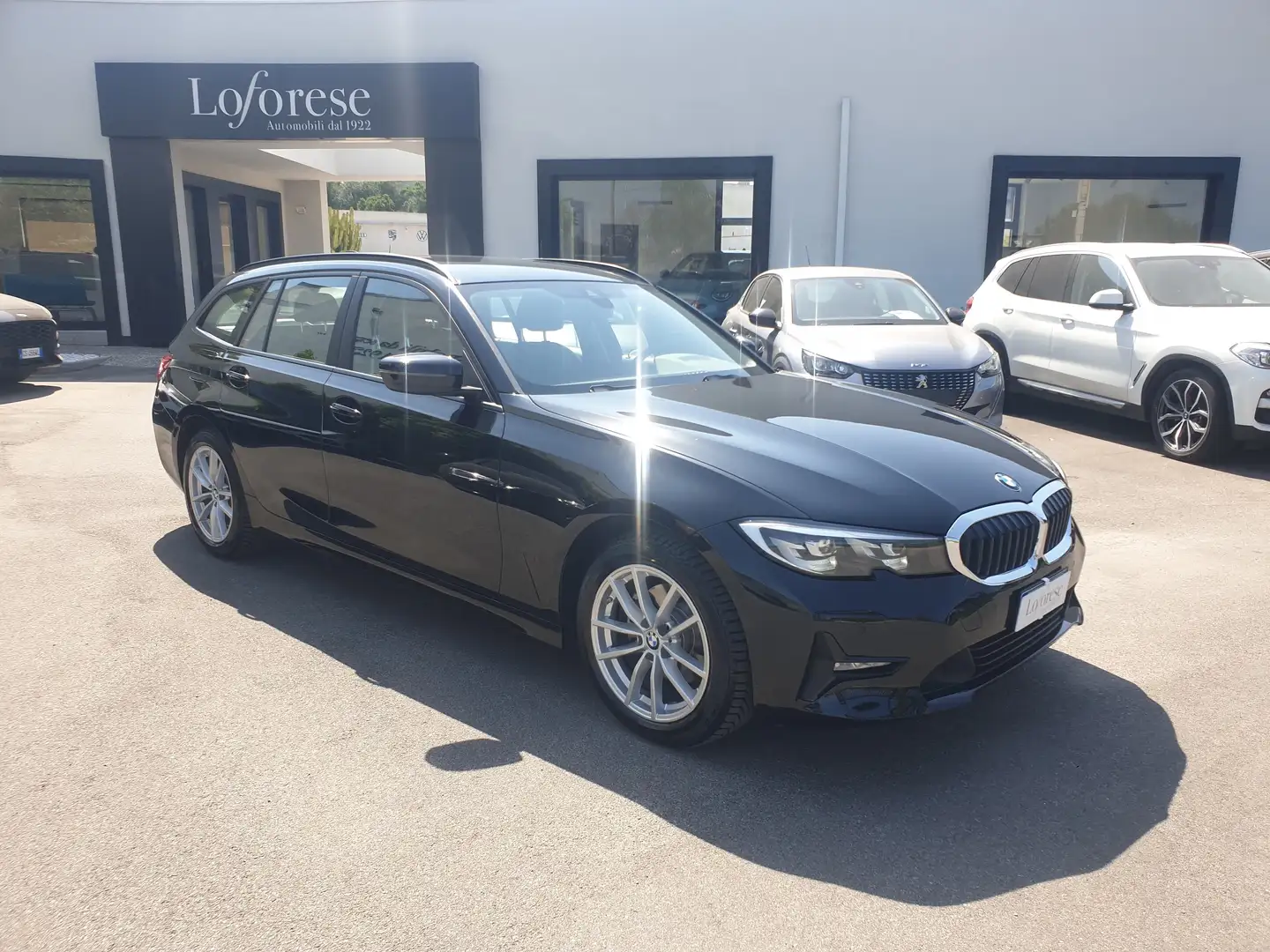 BMW 320 320d Touring mhev 48V xdrive Business Adv AUTO Nero - 2