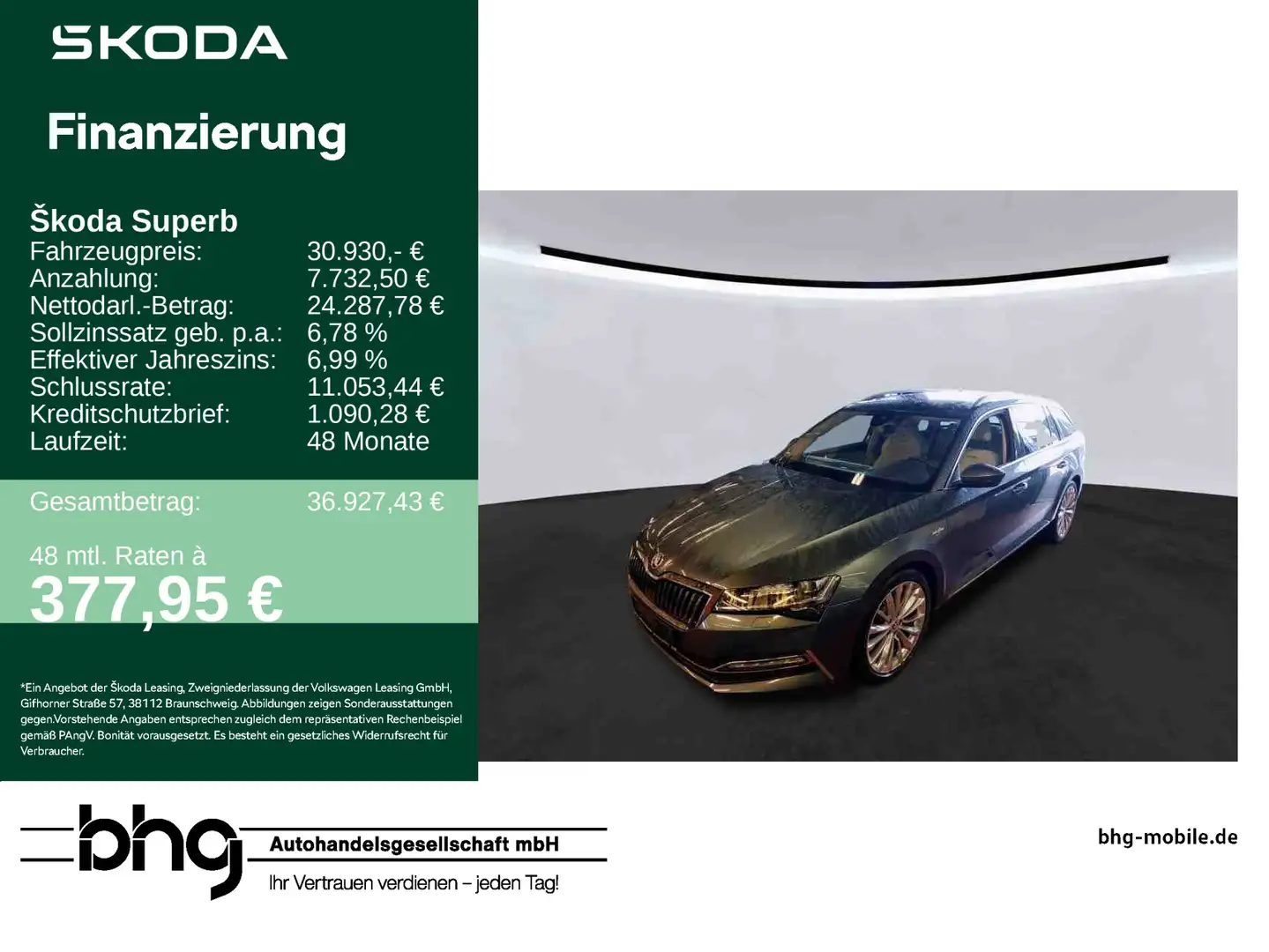 Skoda Superb Combi 2.0 TSI DSG L&K 4x4 Grau - 1