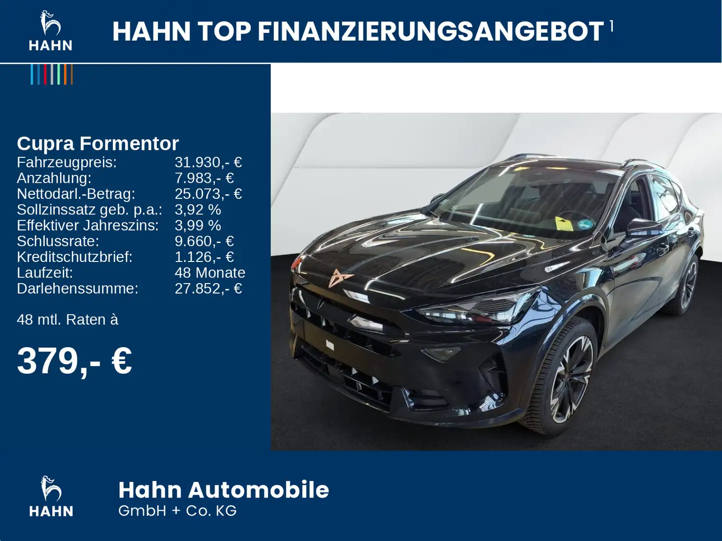 CUPRA Formentor 1.5eTSI DSG LED Navi ACC AHK-Vorb CAM Schwarz - 2