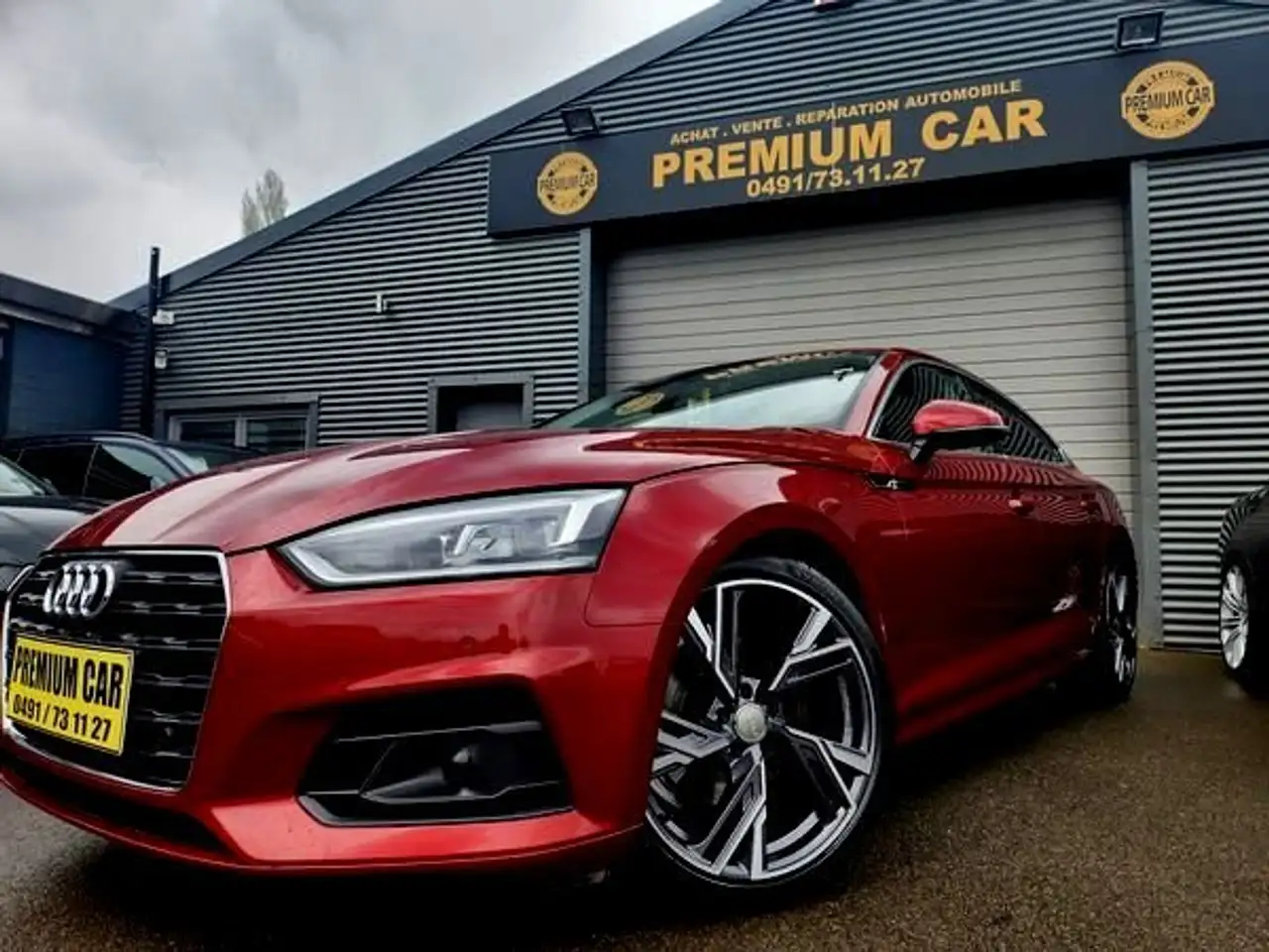 Audi A5 Berline in Rood tweedehands in Poleur voor € 22.999,-