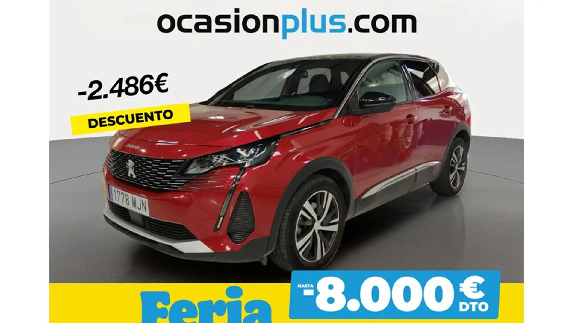 Peugeot 3008 1.6 BlueHDi Allure EAT6 120 Rojo - 1