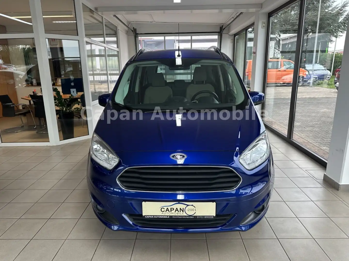 Ford Tourneo Courier Titanium 1.Hand/Scheckheft/SHZ Blau - 2