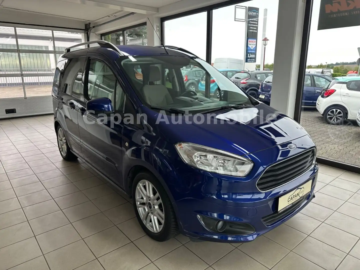 Ford Tourneo Courier Titanium 1.Hand/Scheckheft/SHZ Blau - 1