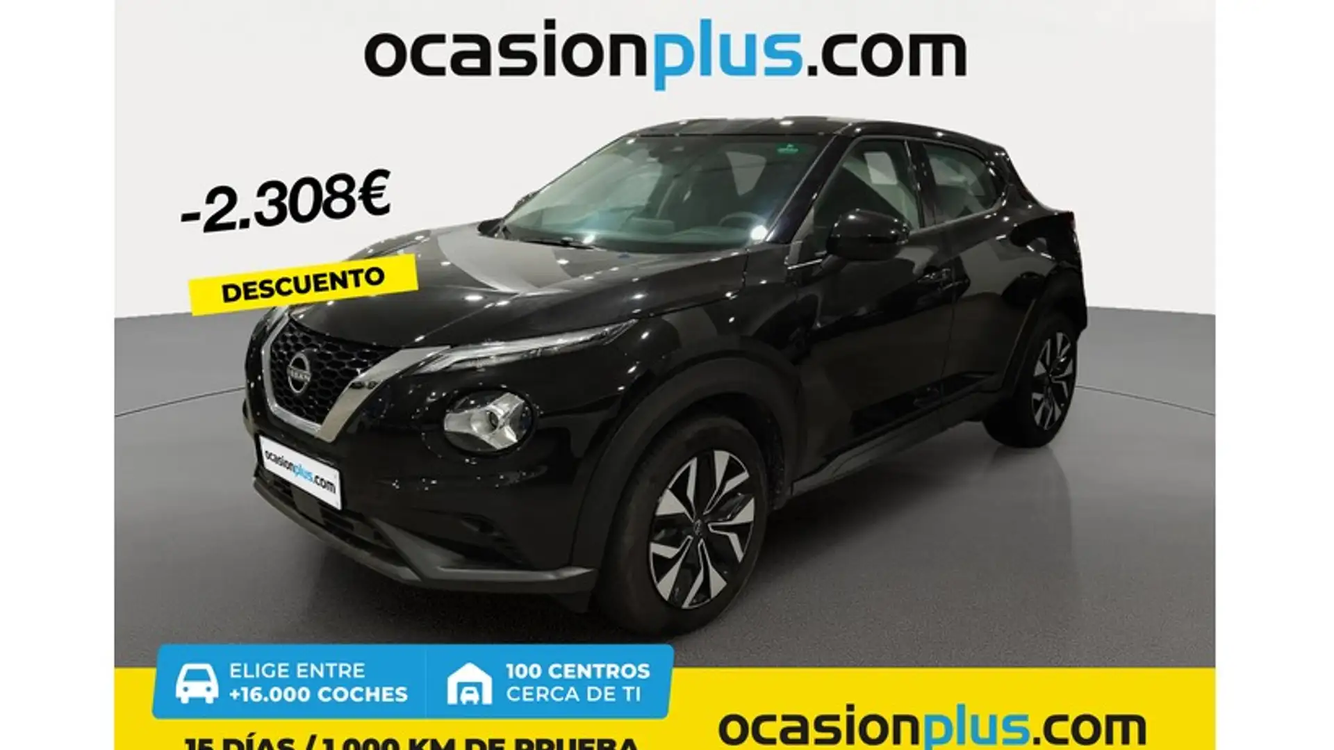 Nissan Juke 1.0 DIG-T Acenta 4x2 114 Zwart - 1