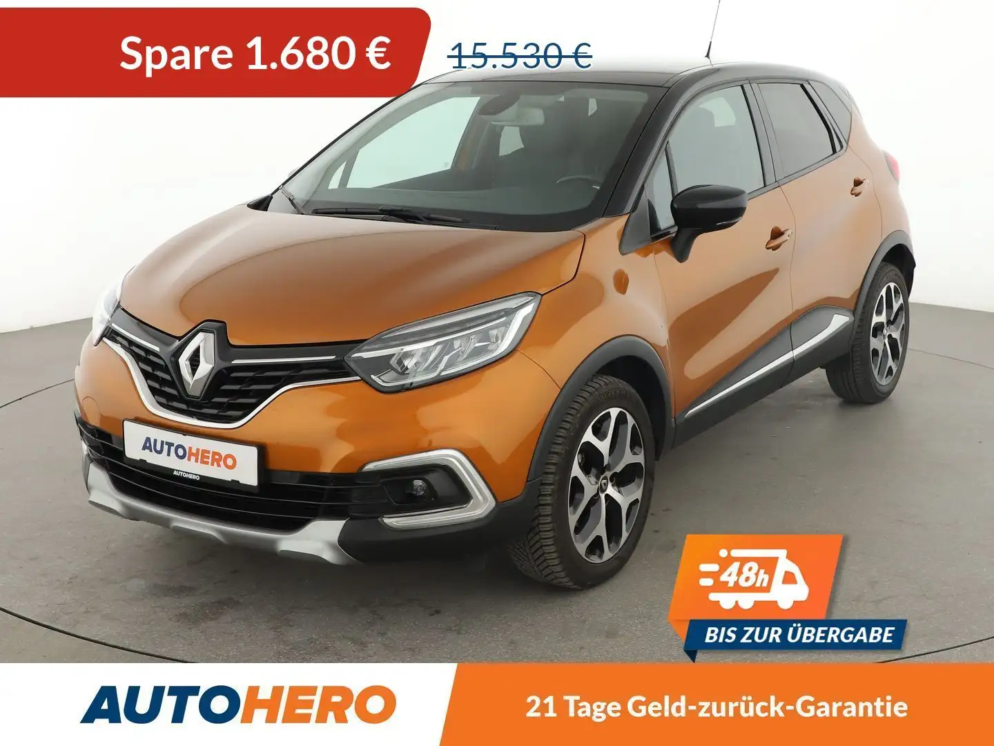 Renault Captur 1.2 TCe Energy Crossborder Aut.*LED*NAVI*CAM*TEMPO Orange - 1