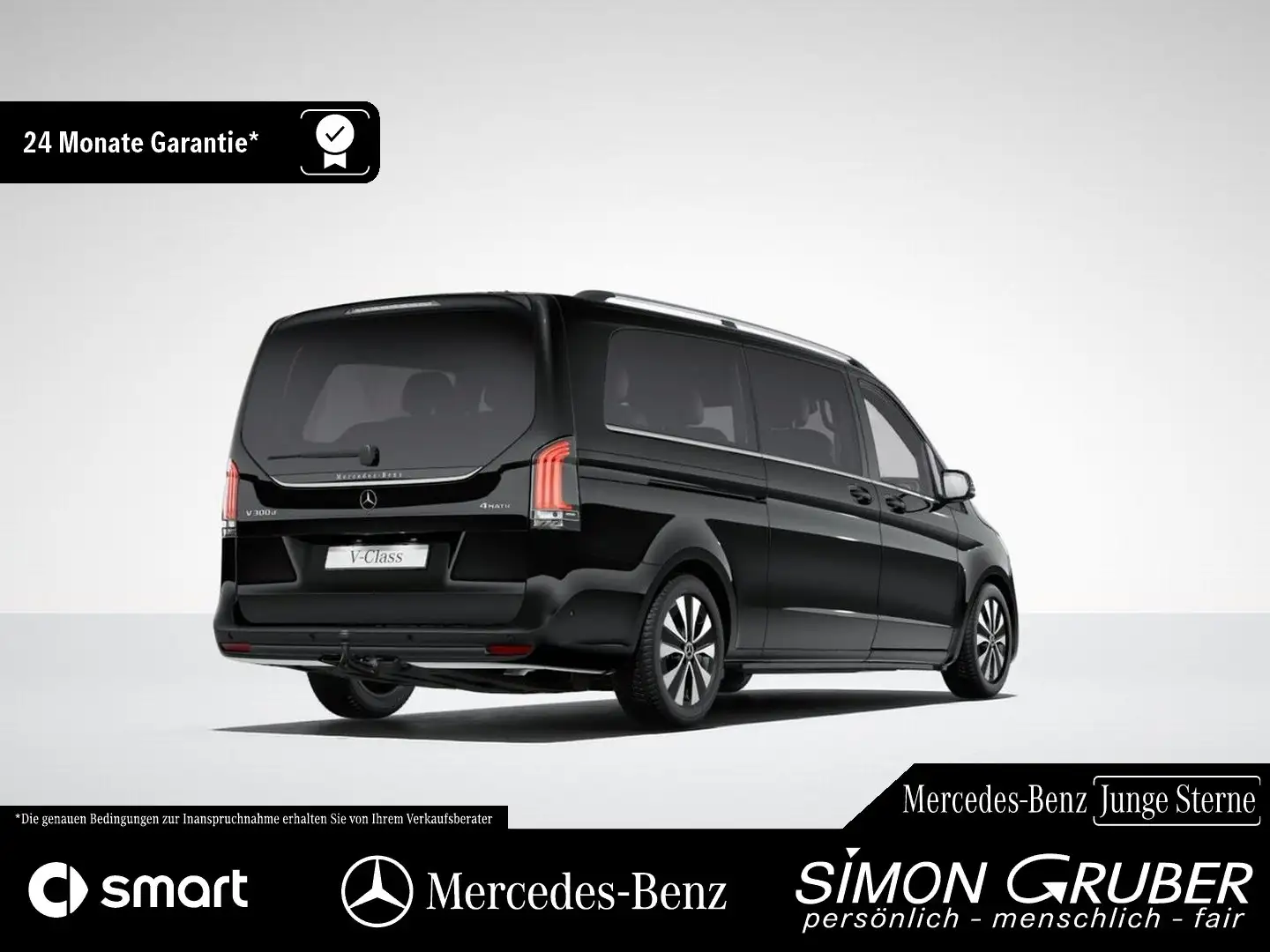 Mercedes-Benz V 300 d 4M AVANTGARDE Extralang Webasto 7 Sitze Schwarz - 2