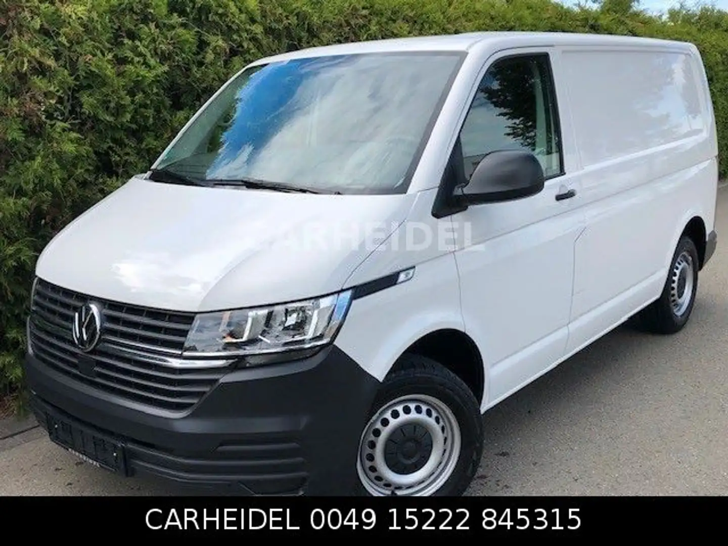 Volkswagen T6 Transporter T6.1 Transporter Kasten KLIMA SHZ 3SITZE AHK DAB Blanc - 1