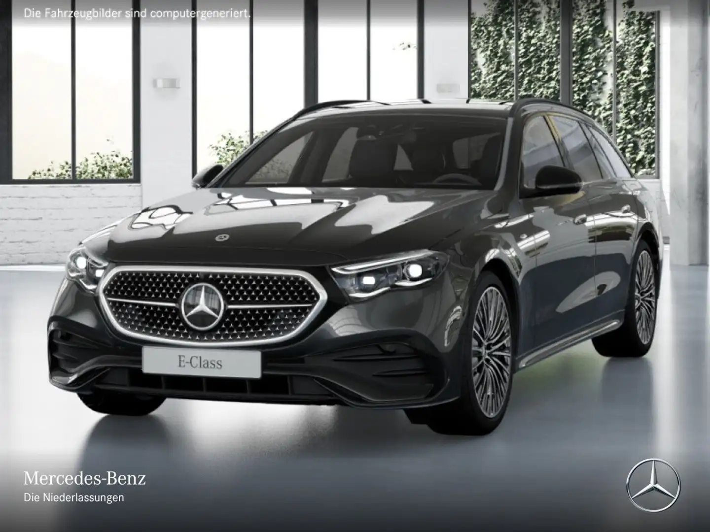 Mercedes-Benz E 300 de T Hybrid AMG Fahrass 360° Pano Burmester Grau - 2