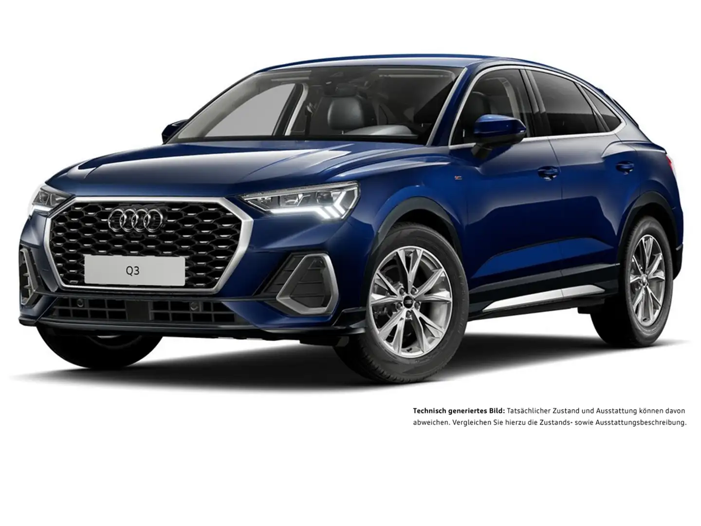 Audi Q3 Sportback 35 S LINE AHK 360°CAM ACC LM18 NAVI+ Blau - 2