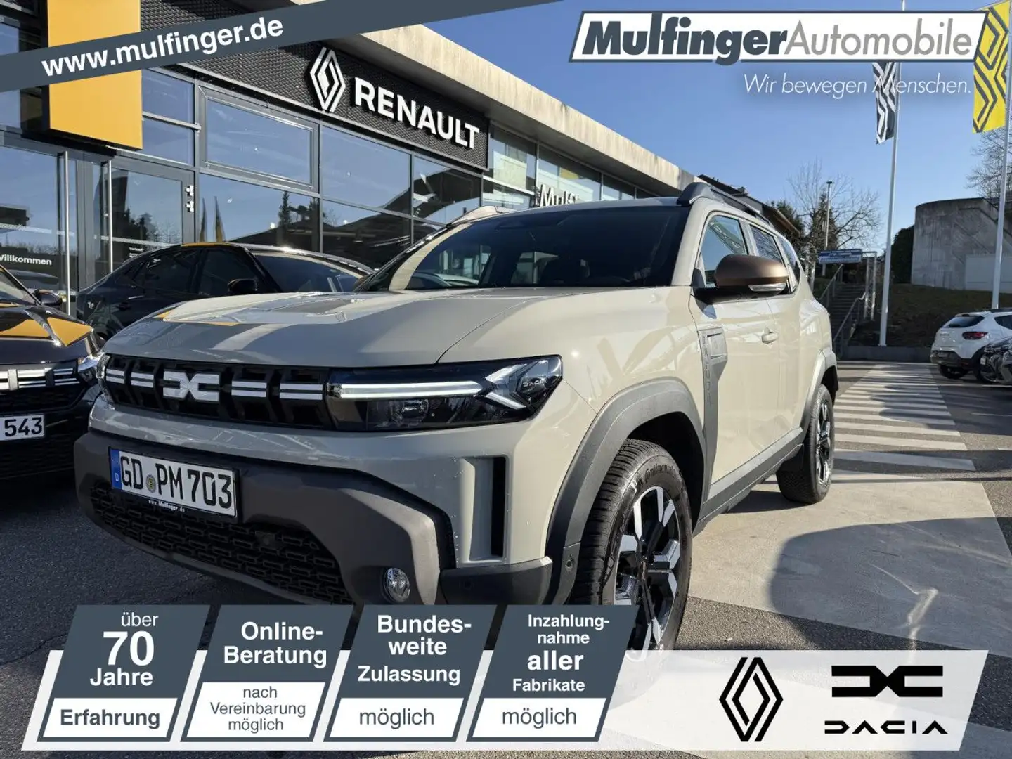 Dacia Duster Extreme TCe 130 4X4 SHZ Lenkradheiz. Multiview LED Beige - 1