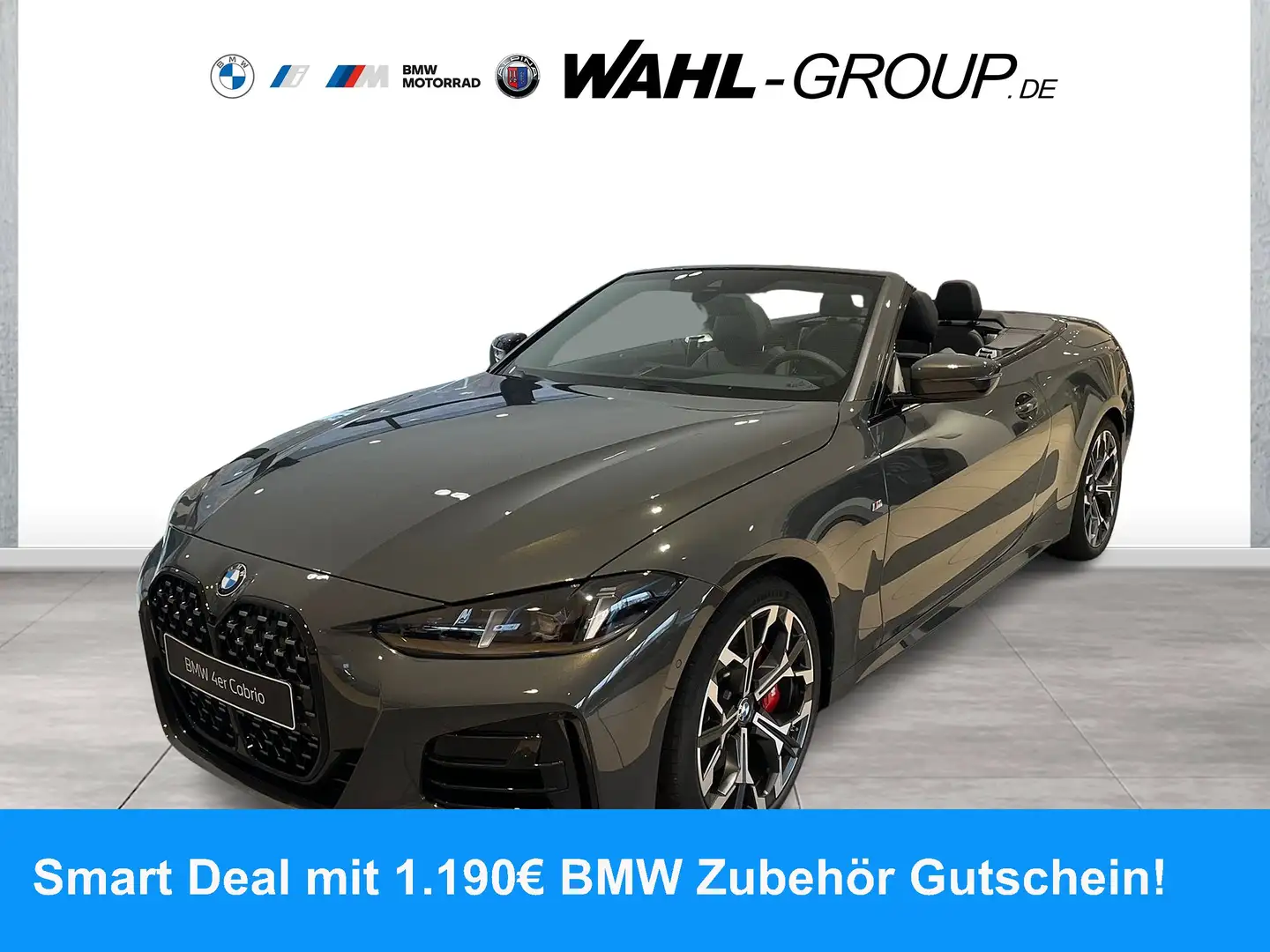 BMW 420 i Cabrio M Sport Pro HiFi Navi Adapt LED Grigio - 1