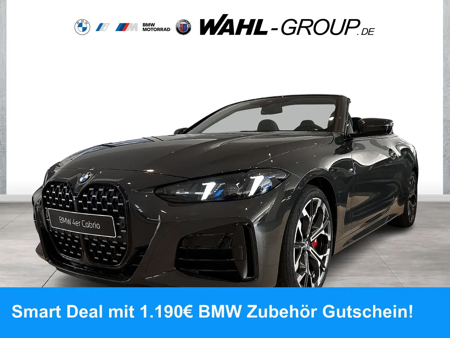 BMW 420 i Cabrio M Sport Pro HiFi Navi Adapt LED Grigio - 1