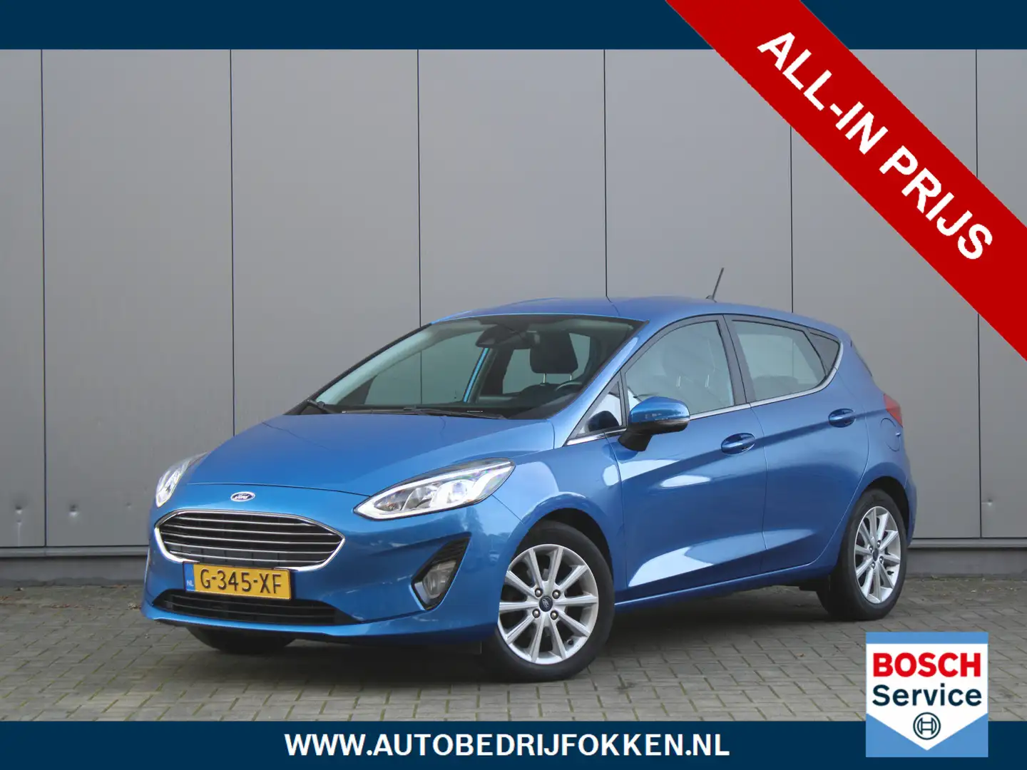 Ford Fiesta 1.0 EcoBoost Titanium | LED  | Navigatie | Cruise Bleu - 1