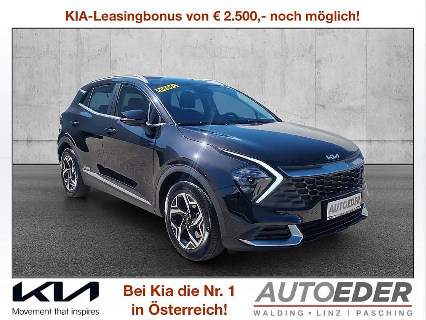 Kia Sportage 1,6 CRDI 48V Silber Negro - 1