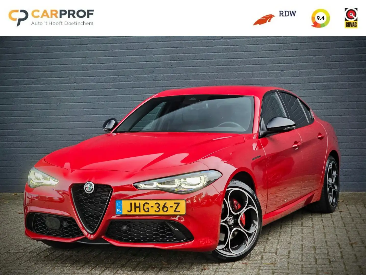 Alfa Romeo Giulia 2.0 T GME AWD Competizione / CARPLAY / ADAPT. SCHO Rood - 1