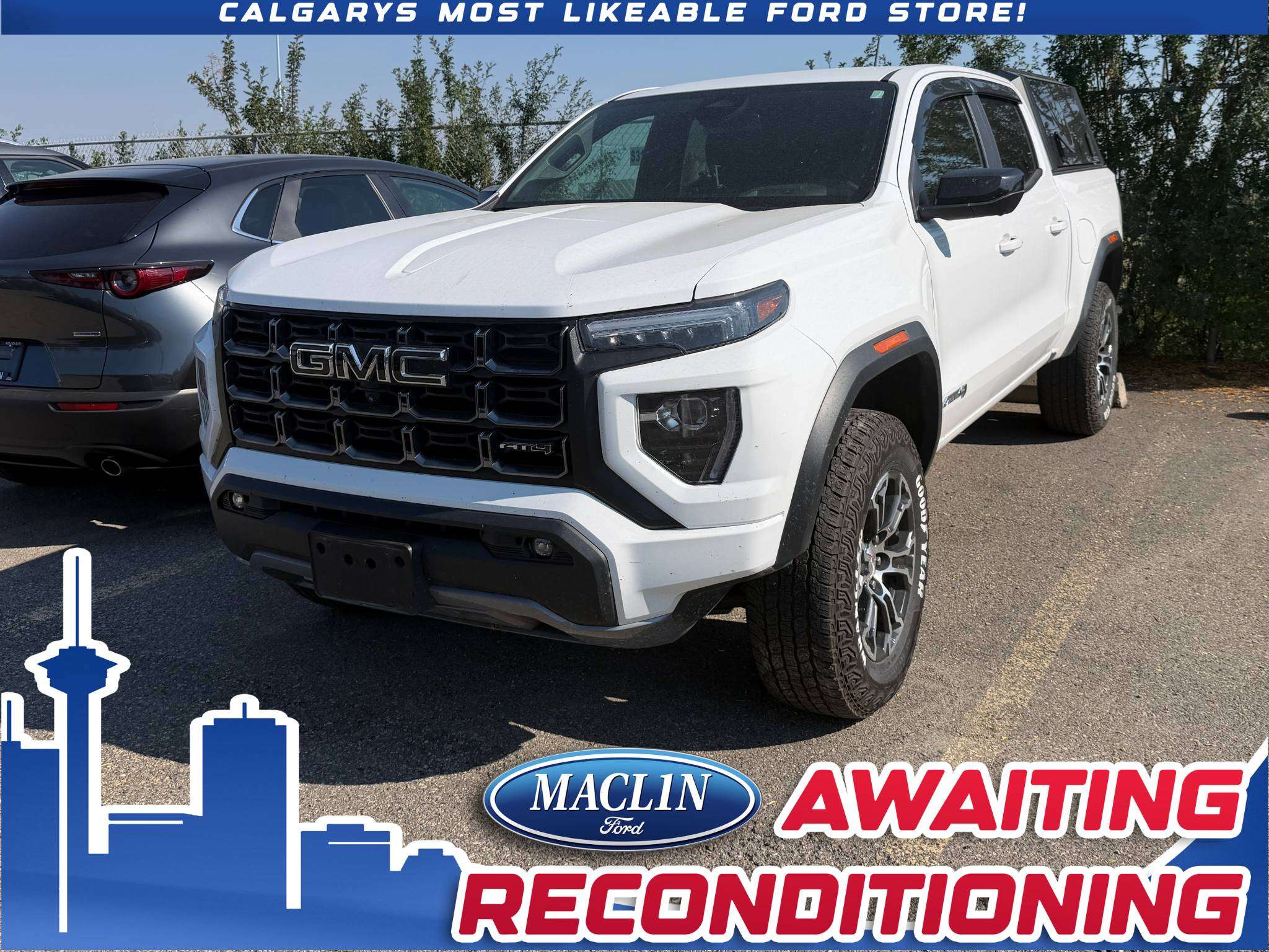 White 2024 GMC Canyon Pickup Truck Four-Wheel Drive 8-Speed Automatic
