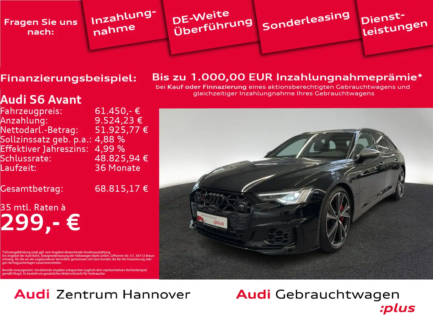 Audi S6 55 TDI qu. Kamera LED ACC Navi Noir - 1