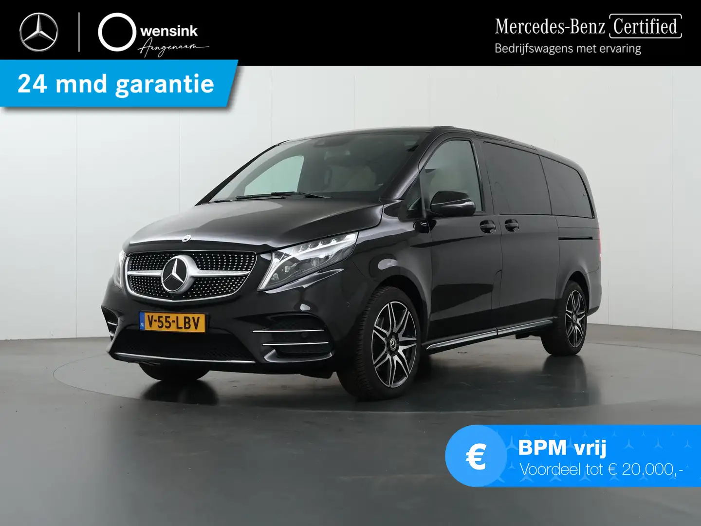 Mercedes-Benz V 300 300d 4-MATIC | L2 Lang | DC | Avantgarde | 360 CAM Zwart - 1