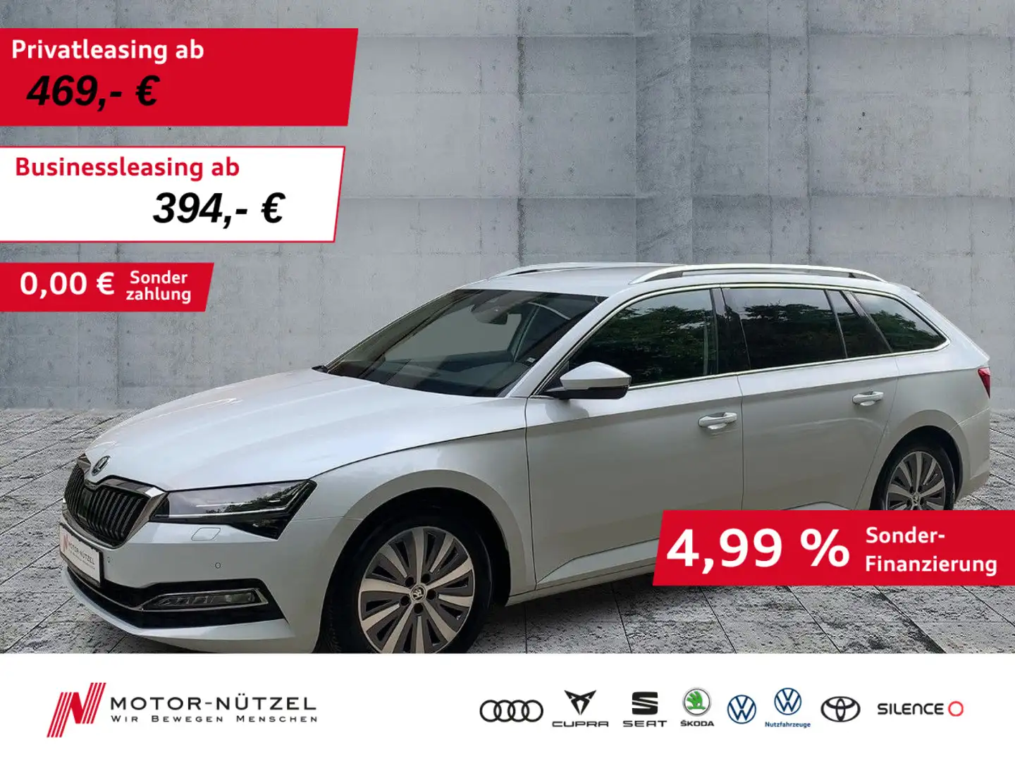 Skoda Superb Combi 2.0TSI DSG STYLE MATRIX+NAV+ACC+AHK Weiß - 1