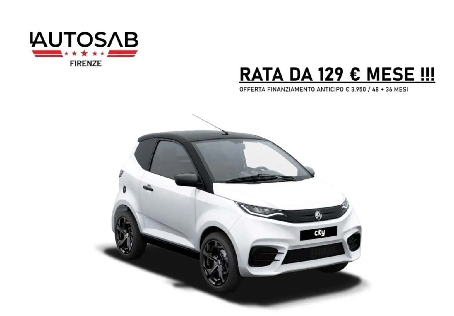 Aixam City Sport Ambition - Finanziamento 48 Mesi + 36 Mesi Weiß - 1