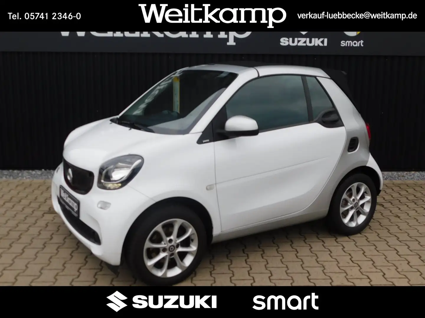 smart forTwo fortwo cabrio 52 kW passion/Audio/Komfort/Sitzh. White - 1