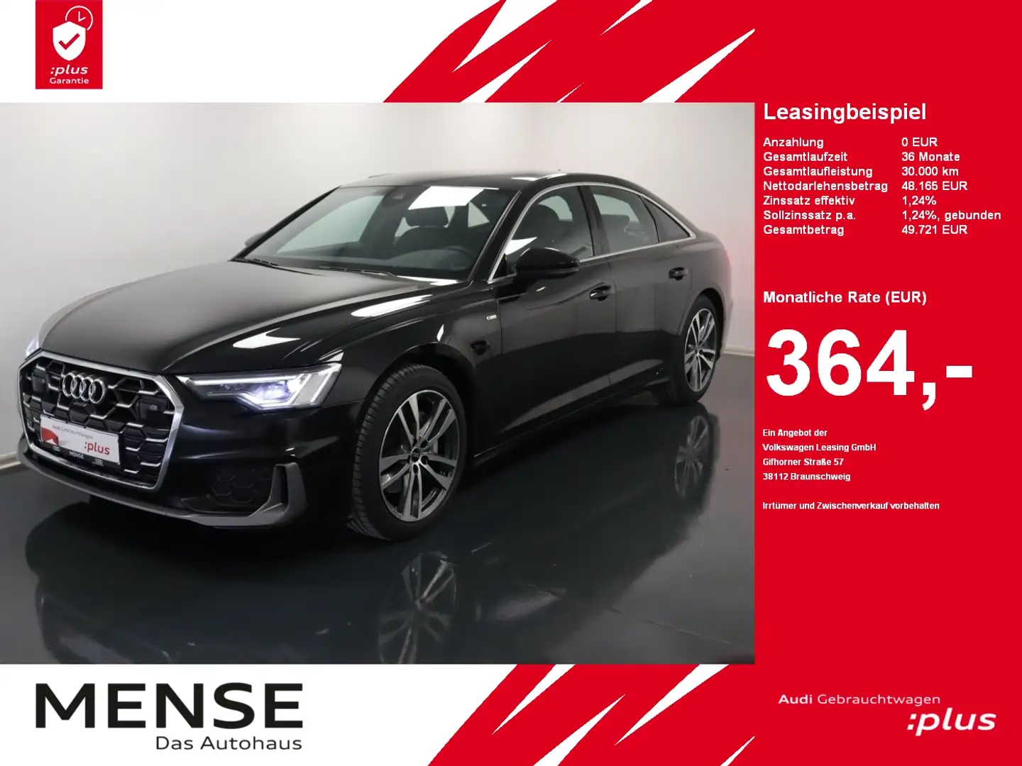Audi A6 45 TFSI quattro S tronic S line |Matrix|ACC Schwarz - 1