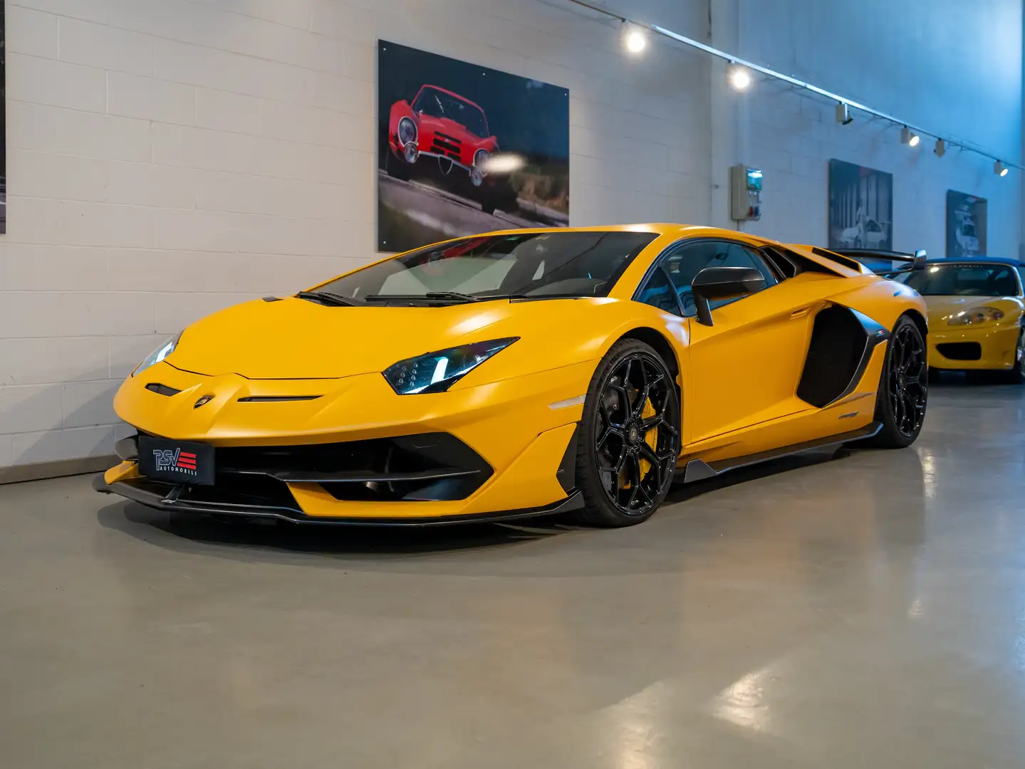 Lamborghini Aventador Coupe 6.5 SVJ+Full Carbon+Sed. Race+Service+1di900 Gelb - 1