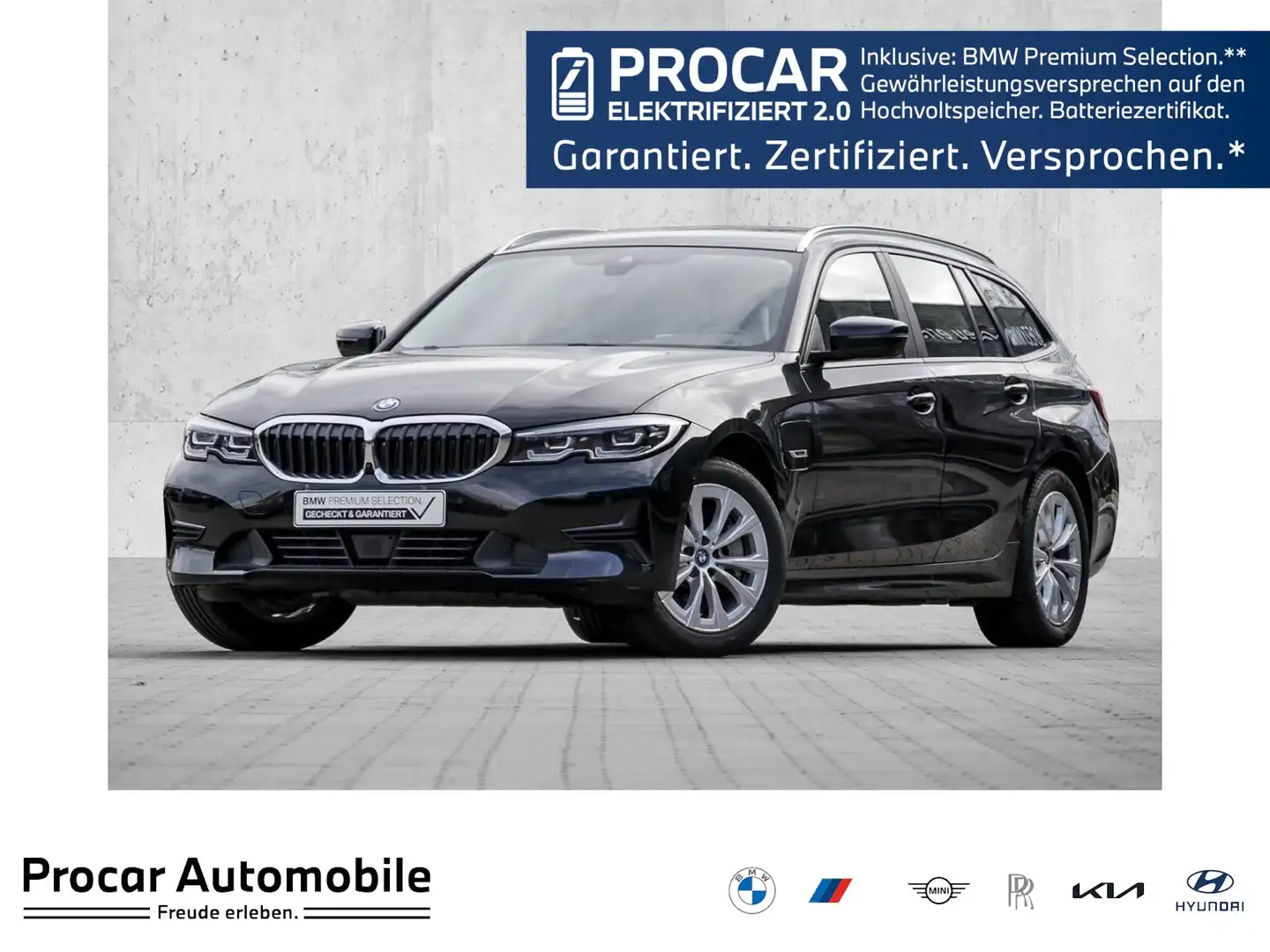BMW 330 e xDrive ADVANTAGE+ACC+HiFi+360°+DA+LHZ Noir - 1