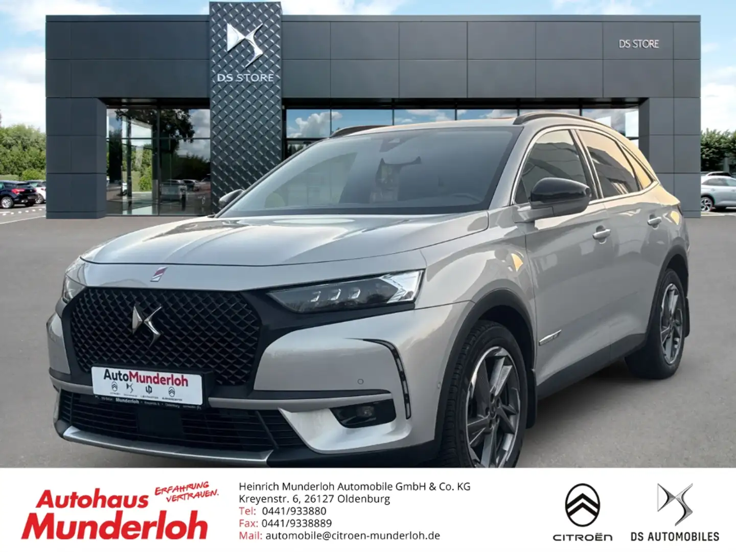 DS Automobiles DS 7 BlueHDi 180 EAT8  Performance Line  Panorama Navi Gris - 1