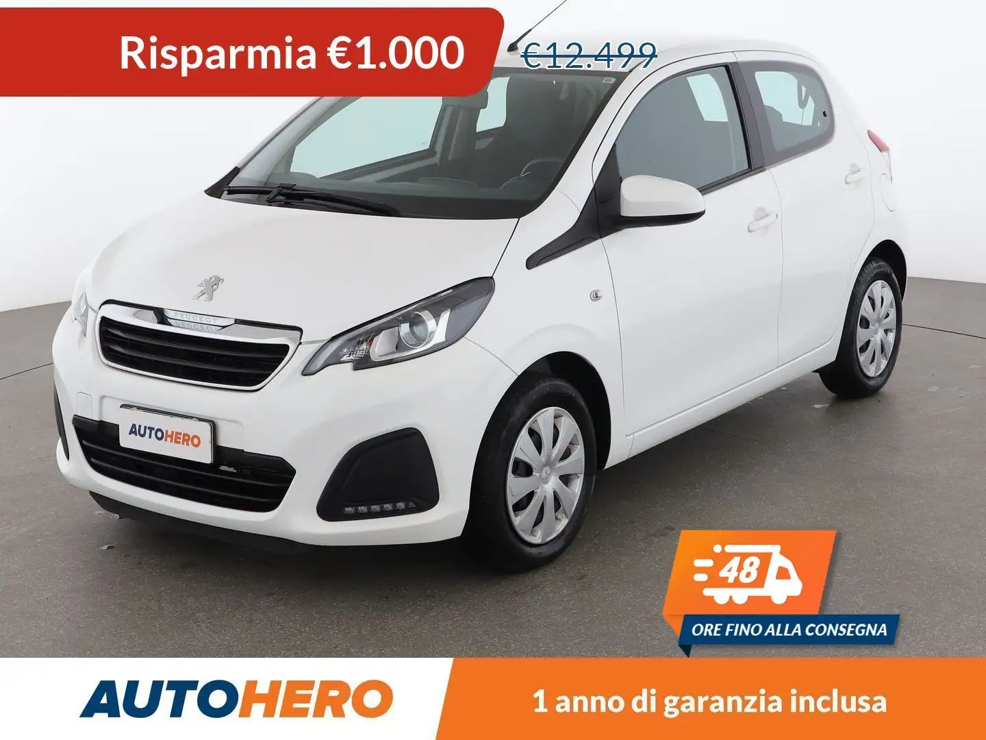 Peugeot 108 1.0 VTi Active 72 CV Blanc - 1