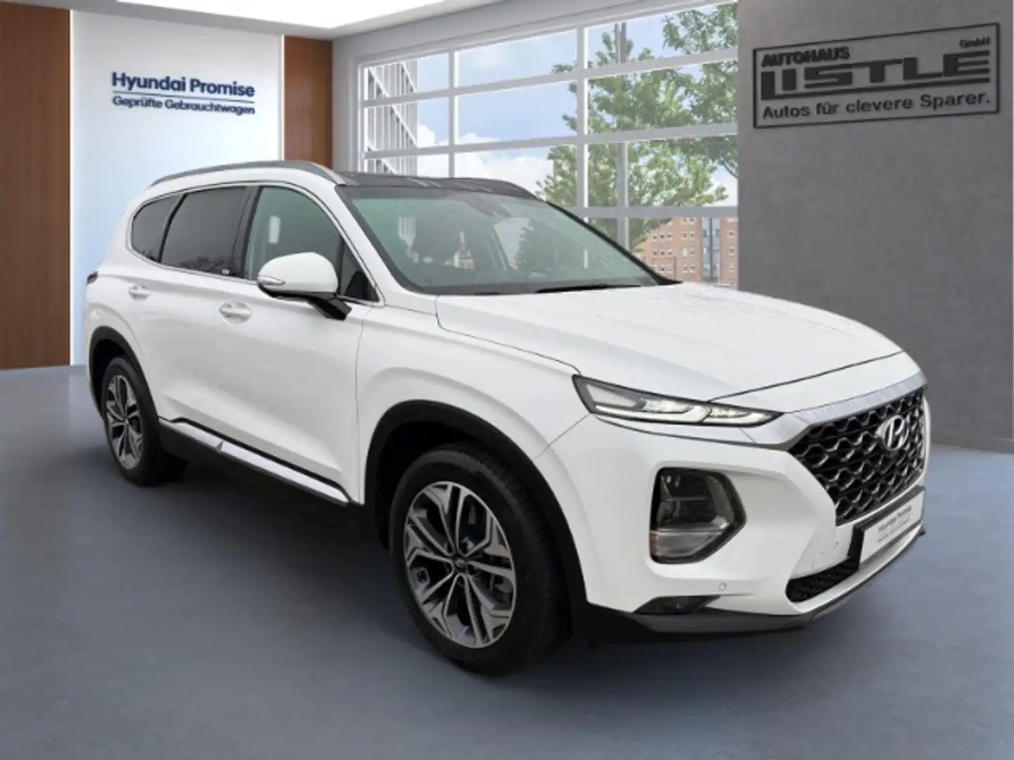 Hyundai SANTA FE Premium 4WD 7-Sitzer +KLIMA+LEDER+LED+RFK+UVM+ Weiß - 2