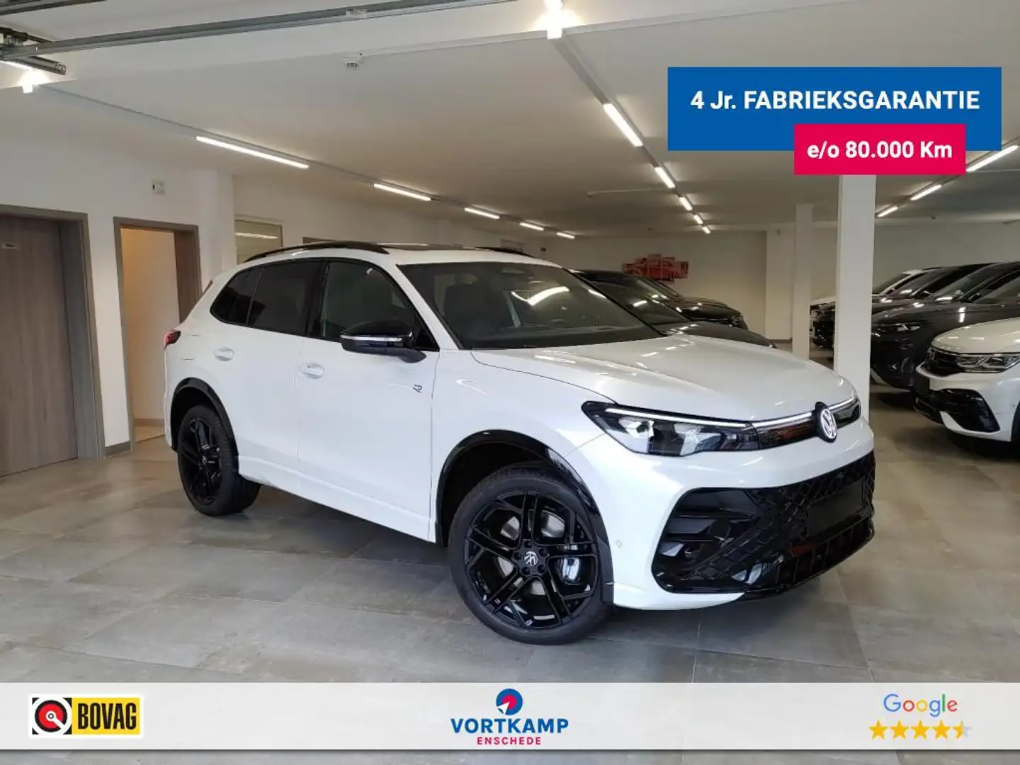 Volkswagen Tiguan 1.5 TSI e-HYBRID 272 PK R-LINE PANO-DAK/CAMERA/TRE Weiß - 1