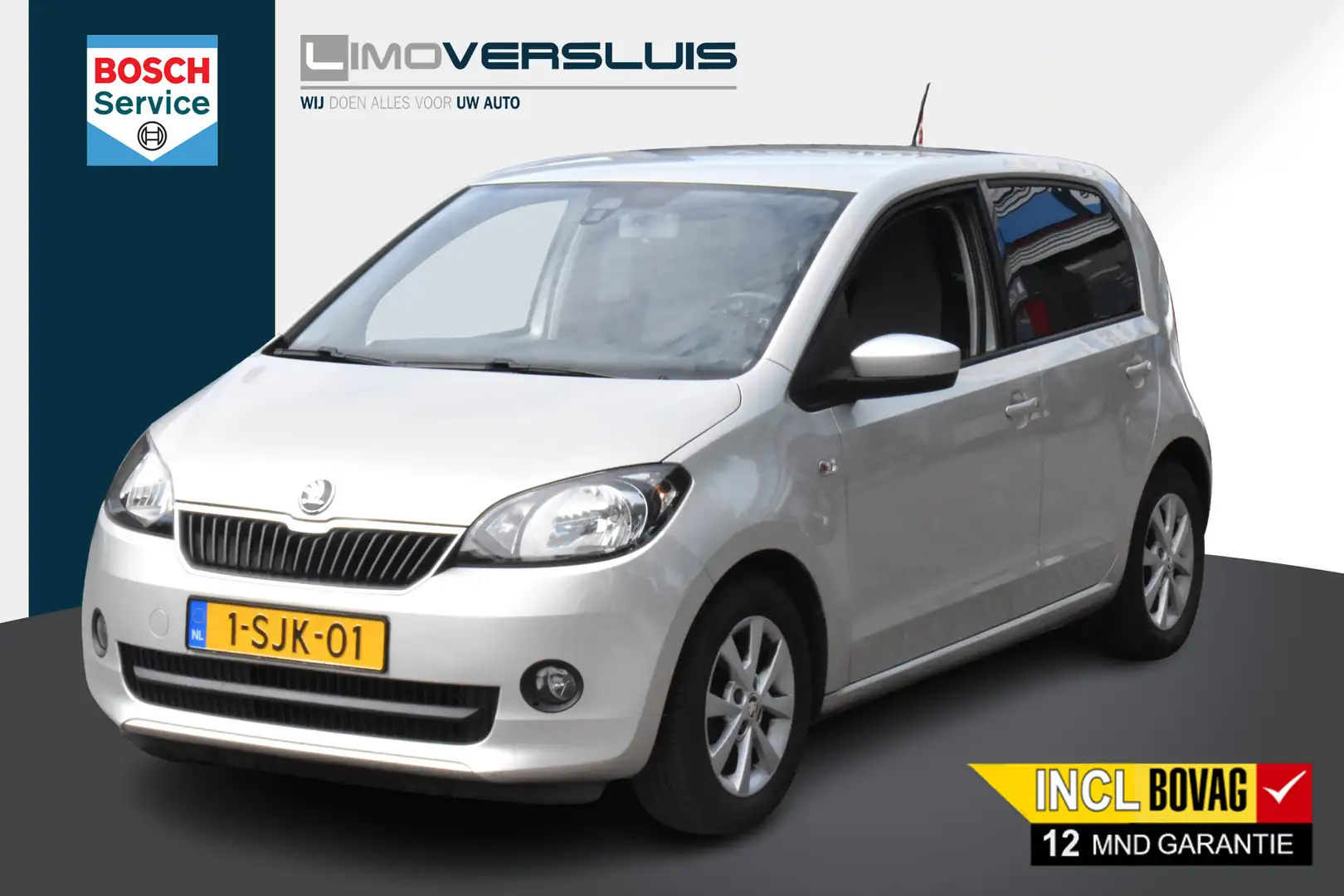 Skoda Citigo 1.0 Greentech Sprint Airco | 5-Deurs | Cruise | Go Grijs - 1