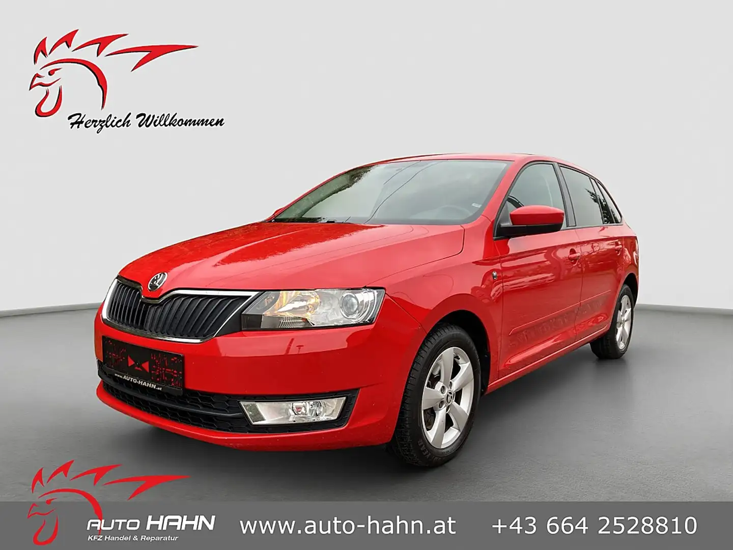 Skoda Rapid/Spaceback Rapid Spaceback 1,6 TDI Elegance Erstbesitz/Na... Rot - 1