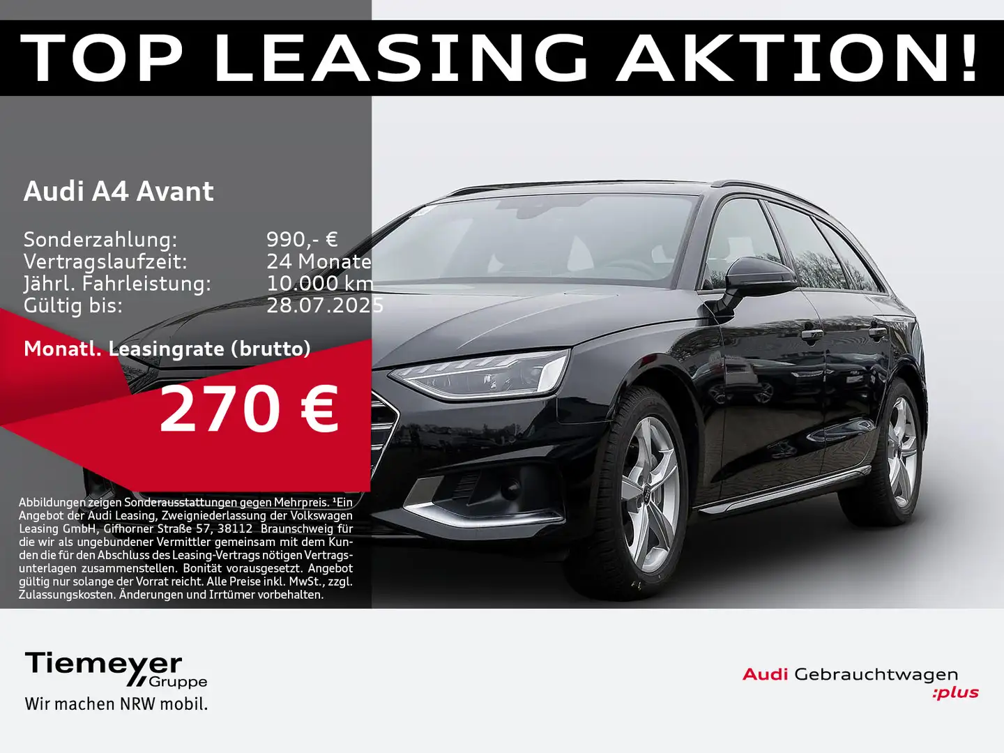Audi A4 40 TFSI ADVANCED LEDER LED NAVI KAMERA Nero - 1