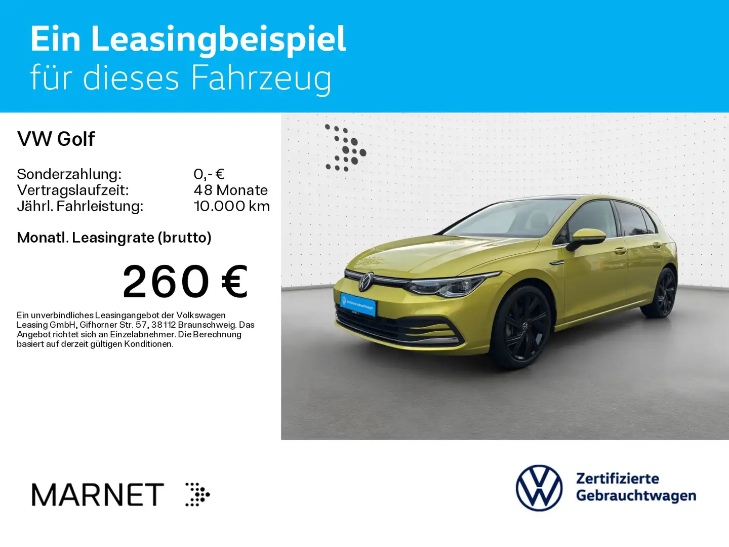 Volkswagen Golf VIII 1.5 eTSI DSG Style *Navi*Pano*IQ-Light Gelb - 2