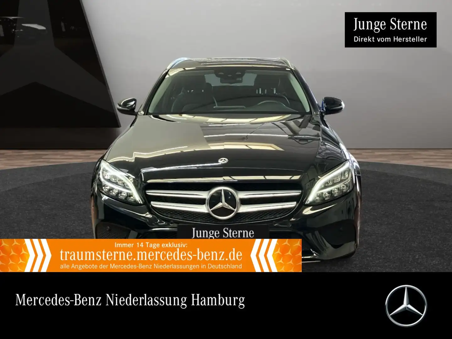 Mercedes-Benz C 200 C 220 d T AVANTG+AHK+LED+KEYLESS+9G Schwarz - 1