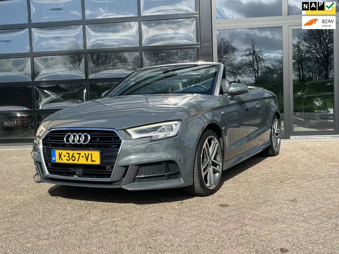 Audi A3 Cabriolet TFSI Design Pro Line Plus,RS zetels,Virt Grijs - 1