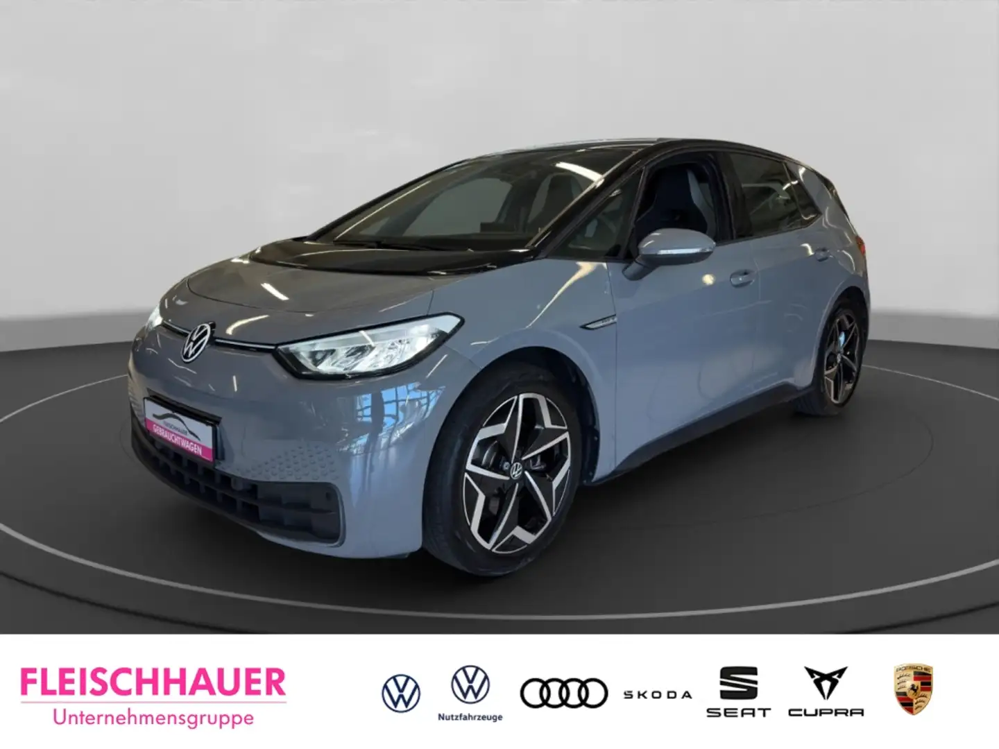 Volkswagen ID.3 Pro S Navi+LED+HUD+DCC+ACC+360°+App+Wärmepumpe Grau - 1