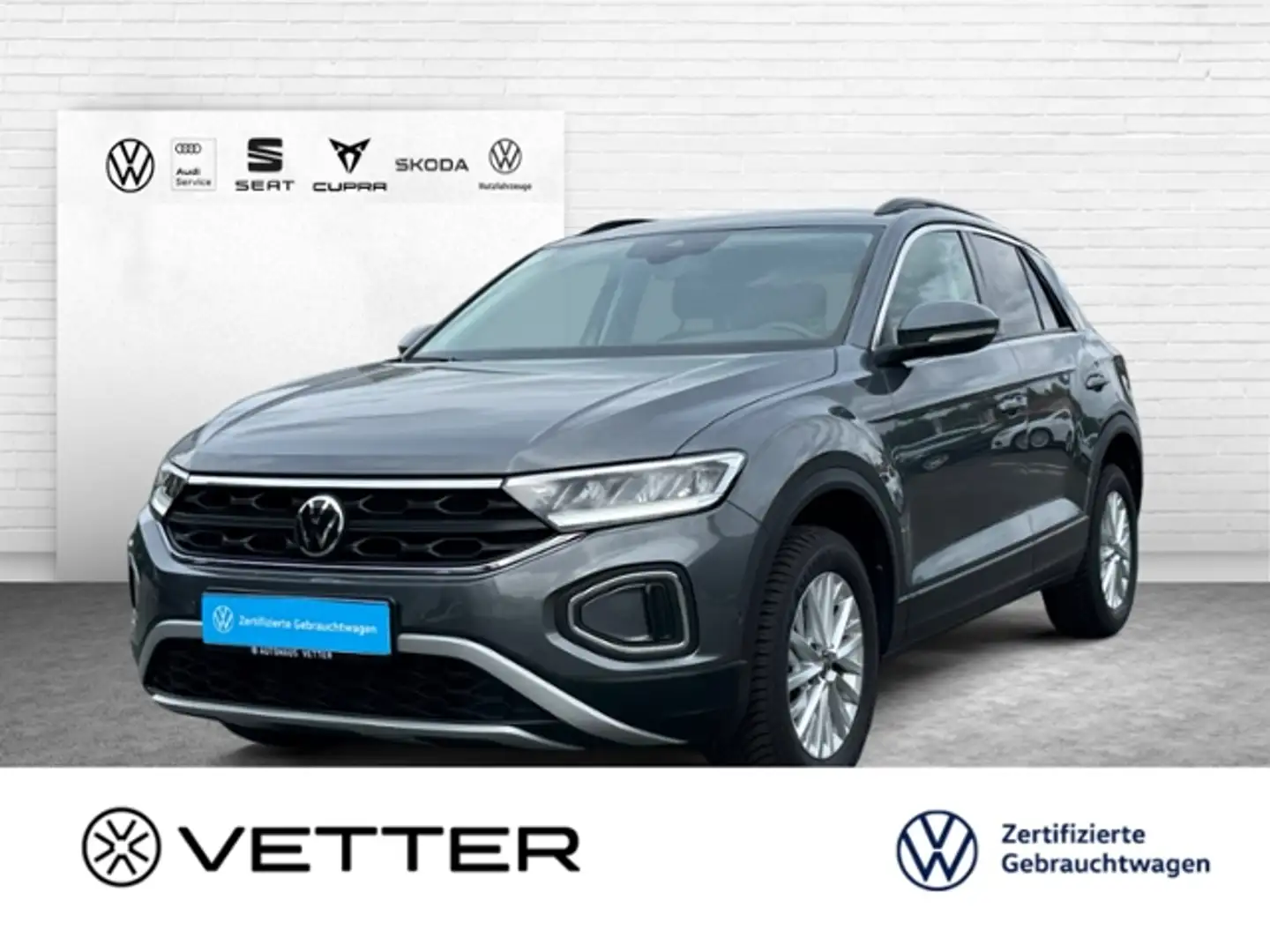 Volkswagen T-Roc 1.0 TSI Life KLIMA LED NAVI ALU Grau - 2