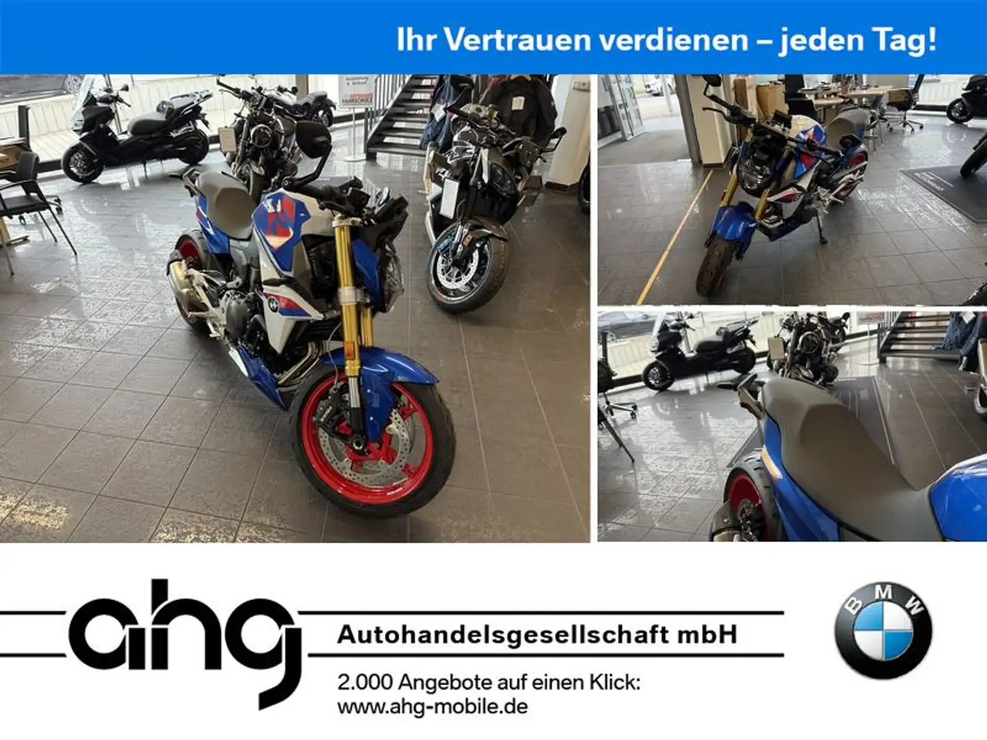 BMW F 900 R mit Tieferlegung und niedriger Sitzbank Bleu - 1