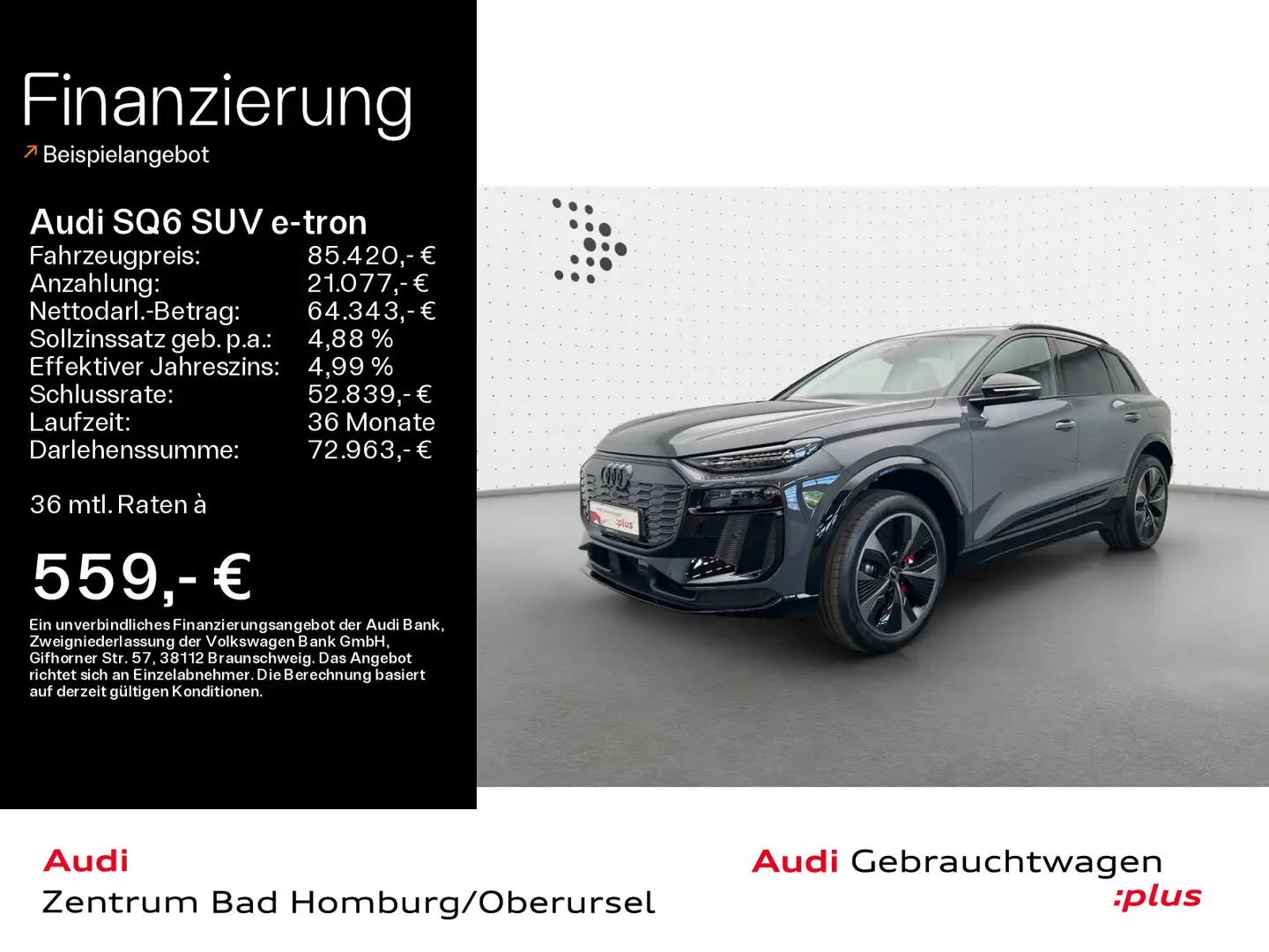 Audi SQ6 quattro*Navi*LED*Alu*HUD*B&O*PDC* Šedá - 1