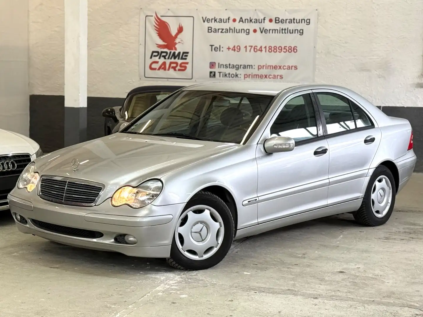Mercedes-Benz C 180 Kompressor*TÜV*KLIMA*TEMPOMAT* Silber - 1