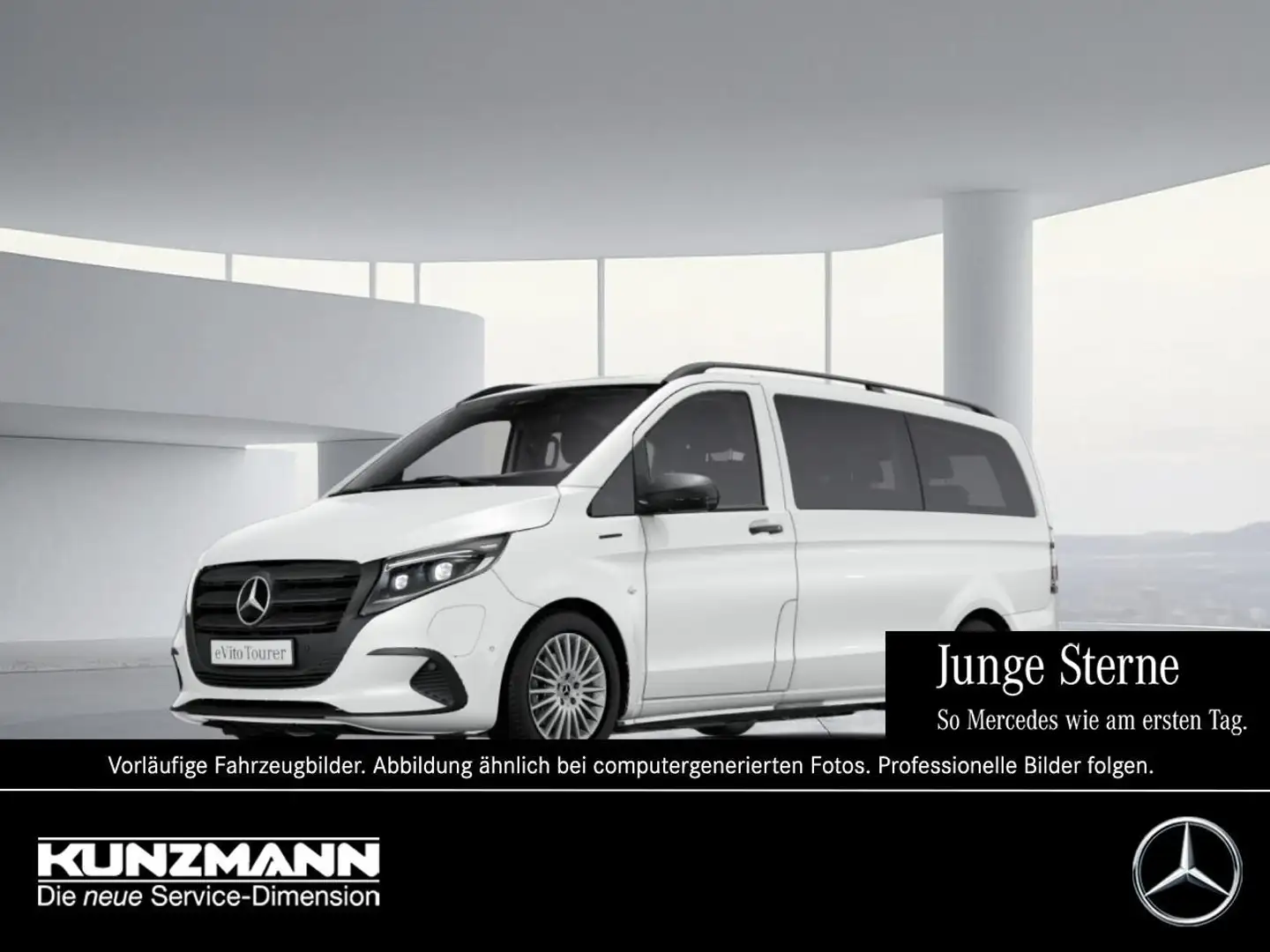 Mercedes-Benz eVito 129 Tourer PRO Lang Navi Distronic 360° Weiß - 1
