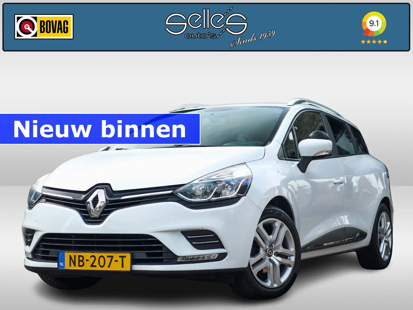 Renault Clio Estate 1.5 dCi Ecoleader Zen Cruise control | Navi Blanc - 1