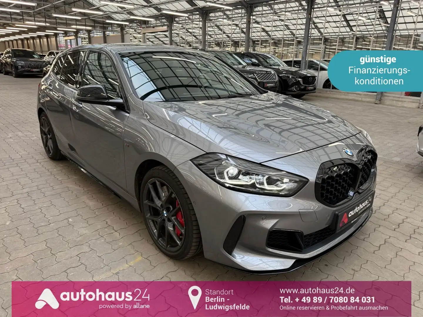 BMW 135 i xDrive Edition Colorvision|LED|Panorama Grau - 1